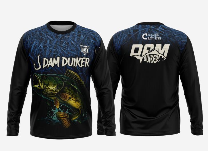 Dam Duiker Black & Blue Long Sleeve Shirt