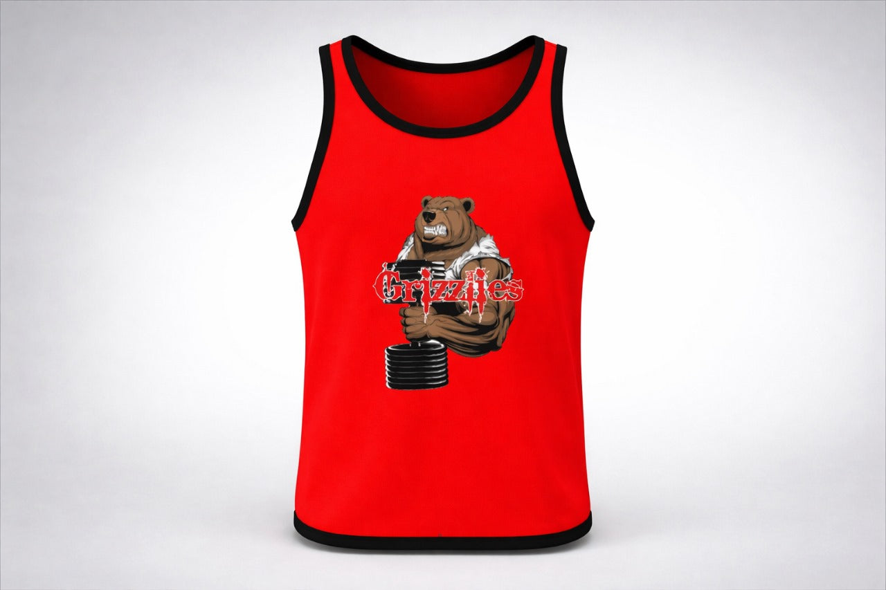 Grizzlies Gym Vest Red