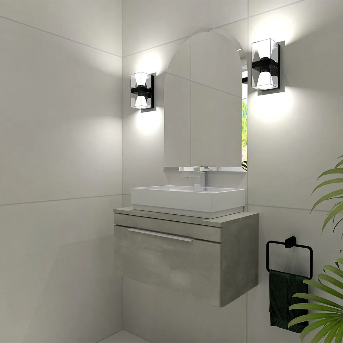 Falcon Urban Steel Wall Hung Cabinet - 597 x 350 x 300mm