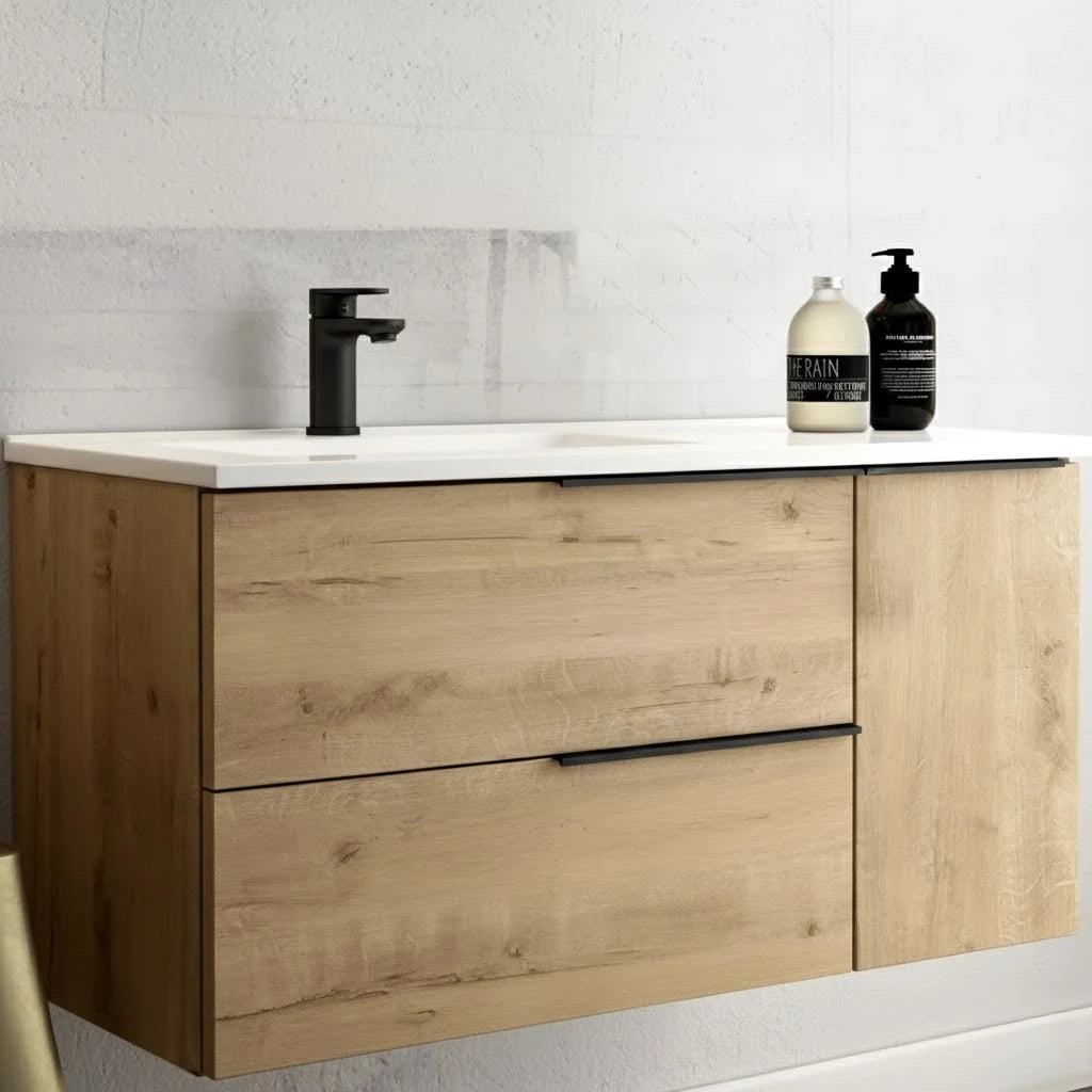 Flamingo Brown Honey Oak Wall Cabinet