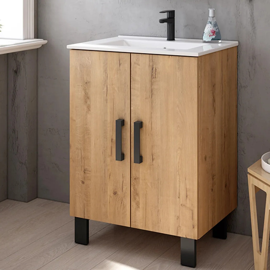 Flamingo Honey Oak Floor Standing Cabinet